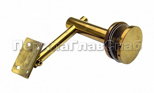 Выносной держатель поручня на стекло 8-16 мм, под золото (AISI 304) Фk241-88