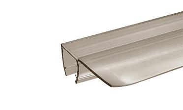 Уплотнитель для стекла 8 мм, полупрозрачный черный, 90°, стекло-стекло 2200 мм t215-2 BL купить в Краснодаре