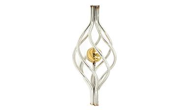 Декоративная вставка (корзинка) для стойки Ø25 мм, с золотым шаром k388-2 купить в Краснодаре