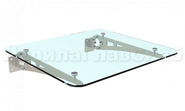 Стеклянный козырек на консоли из листа - вариант 2 купить в Краснодаре