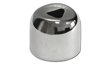 Наконечник штампованный (СПС) прямой 90° на трубу Ø25 мм, для поручня Ø38.1 мм, полированный, нержавеющий, AISI 304, k071 купить в Краснодаре