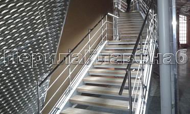 Нержавеющие перила и ограждения с подсветкой купить в Краснодаре