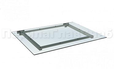 Козырек из поликарбоната на прямом каркасе купить в Краснодаре