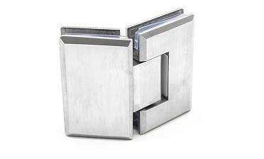 Петля для душевой стекло-стекло 90х55 мм, 135°, нержавеющая сталь AISI 304, шлифованная t302 SSS купить в Краснодаре