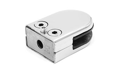 Стеклодержатель штампованный под стекло 10 мм (5+5 мм), на плоскость 40х24х54 полированный (AISI 304) k539-10 купить в Краснодаре