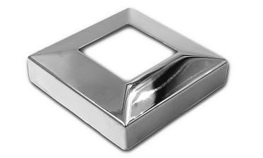 Низ стойки под трубу 40х40 мм, 82х82х0.8, высота 22 мм, полированный (AISI 304) k076 купить в Краснодаре Низ стойки под трубу 40х40 мм, 82х82х0.8, высота 22 мм, полированный (AISI 304) k076 купить в Краснодаре