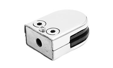 Стеклодержатель штампованный, под стекло 8 мм (4+4 мм), на плоскость 39х24х55 полированный (AISI 304) k539-2 купить в Краснодаре