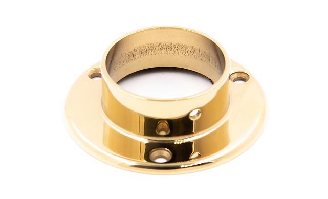 Фланец для трубы Ø50.8 мм, Ø90х3 мм, полированный, литой, золото k022-88