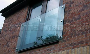 Ветрозащитное ограждение без стоек, на точечном креплении в торец купить в Краснодаре