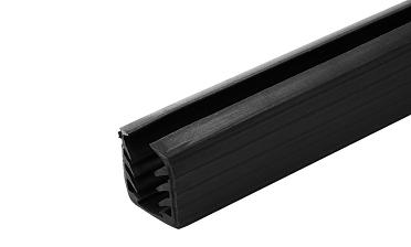 Уплотнитель в поручень с пазом 24х24 под LED ленту на стекло 12мм EPDM (палки 3 м) Фk300 купить в Краснодаре
