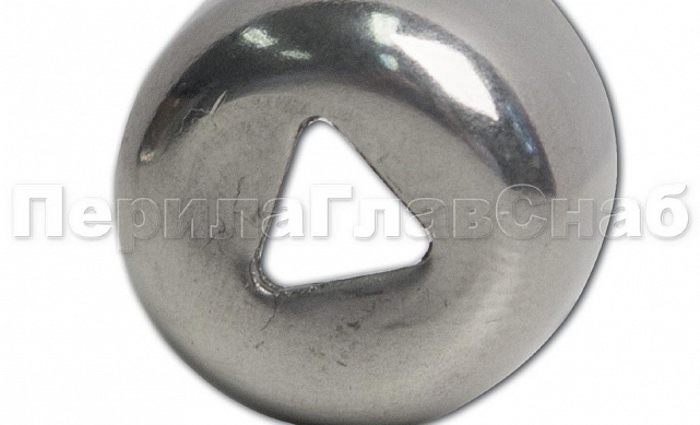 Наконечник штампованный (СПС) прямой 90° на трубу Ø16 мм, для поручня Ø38.1 мм, полированный, нержавеющий AISI 201 k211-3 2 Наконечник штампованный (СПС) прямой 90° на трубу Ø16 мм, для поручня Ø38.1 мм, полированный, нержавеющий AISI 201 k211-3 2