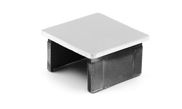 Заглушка для поручня с пазом 40x40 мм, полированная, хром (AISI 304) k547 купить в Краснодаре