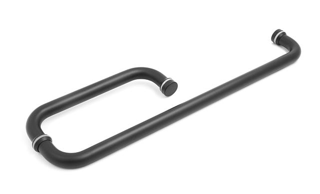 Дверная ручка 19х450х200 мм, черная, aisi 304 t626 BL