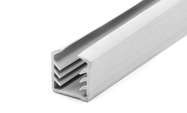 Уплотнитель в поручень с пазом 24х24 для стекла 12мм, EPDM (3-х метровый) СЕРЫЙ Фk301-G купить в Краснодаре