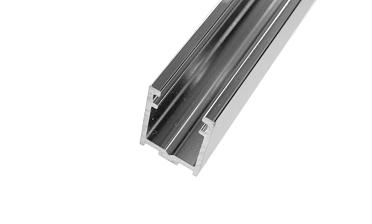 П-образный профиль 19x13, L=3000, под стекло 8 мм, алюминий полированный t758-3000 AL купить в Краснодаре