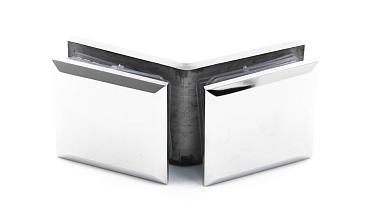 Коннектор для душевой стекло-стекло 135°, нержавеющая сталь AISI 304, полированная t736 PSS купить в Краснодаре