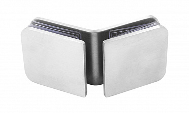 Коннектор для душевой кабины стекло-стекло 135° 45х45 мм шлифованный t726-2 SSS  купить в Краснодаре