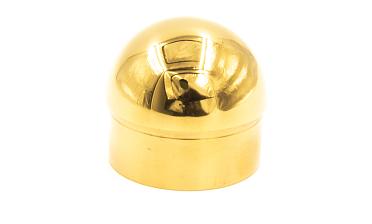 Заглушка для трубы Ø50.8х1.45 мм сферическая литая золотая k092-88 купить в Краснодаре