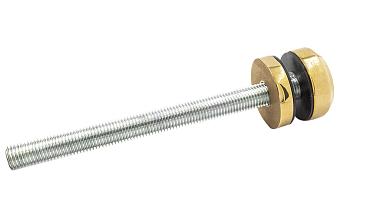 Комплект торцевого крепления несущего стекла, гайка-шайба Ø50х10х18 мм с внутренней резьбой М16, полированный, под золото (AISI 201) Фk277-88 купить в Краснодаре