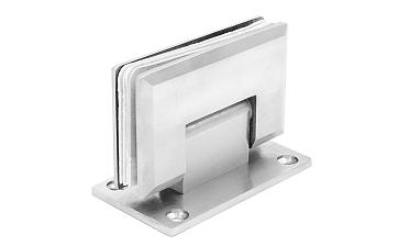 Петля для душевой кабины стена-стекло 90° 90х55 мм AISI 304, шлифованная  t301 SSS купить в Краснодаре