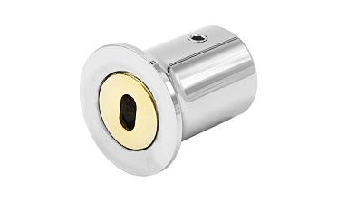 Соединитель стена-труба 19 мм, цинк-хром полированный t907 Pzn купить в Краснодаре