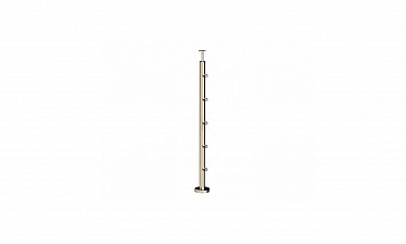 Стойка круглая Ø38.1: 5 ригеледержателей, полированная, высота 950 мм (AISI 304) k715 купить в Краснодаре Стойка круглая Ø38.1: 5 ригеледержателей, полированная, высота 950 мм (AISI 304) k715 купить в Краснодаре