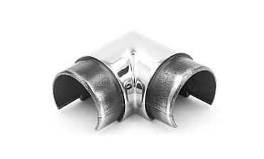 Отвод поручня 90°, с вставками для трубы Ø42.4 мм, полир., (AISI 304) k230-2 купить в Краснодаре