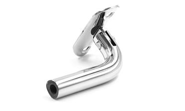 Держатель поручня выносной на стойку, с регулируемым ложементом под трубу Ø38.1 мм, резьба внутренняя М8, полированный, (AISI 304) k261  купить в Краснодаре