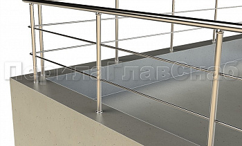 Ограждение на кровлю с ригельным заполнением в Краснодаре. Готовые проекты ПерилаГлавСнаб