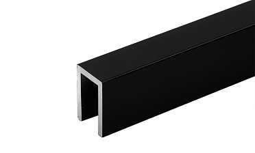 П-образный профиль 19x13, L=2200, алюминий ,черный, уценка t756 BL-У купить в Краснодаре П-образный профиль 19x13, L=2200, алюминий ,черный, уценка t756 BL-У купить в Краснодаре