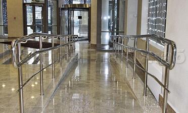 Ограждение пандуса с одним ригелем купить в Краснодаре