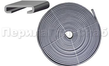 Поручень ПВХ пластиковый, цвет серый, на полосу 40х4 мм Ф-0681  купить в Краснодаре