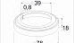 Низ стойки Ø38.1 мм, S=0.8 мм, внешний Ø78х18 мм, полированный (AISI 304) k007-5