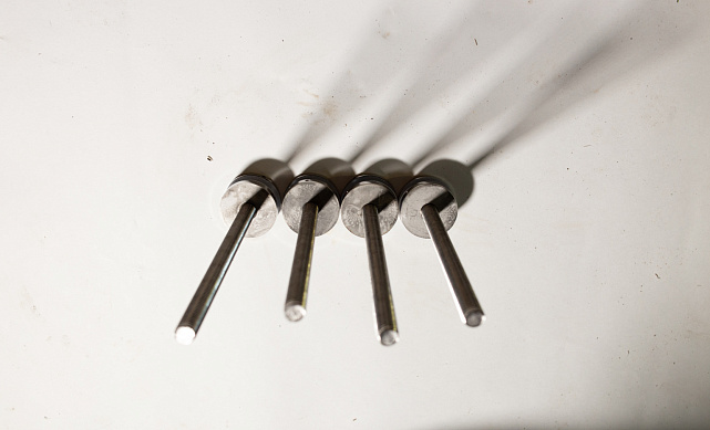 Комплект торцевого крепления несущего стекла, гайка-шайба Ø50х10х18 мм с внутренней резьбой М16(для оцинковки), полированный AISI 304, уценка k277-7-У 7