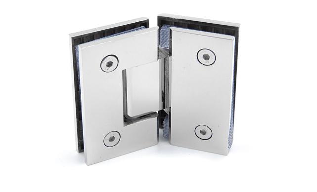 Петля для душевой кабины стекло-стекло 135° 90х55 мм AISI 304 полированная t302-2 PSS 5