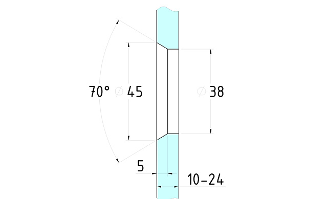 Рутель с зенковкой AISI 304 УЦЕНКА уk364 2