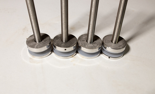 Комплект торцевого крепления несущего стекла, гайка-шайба Ø50х10х18 мм с внутренней резьбой М16(для оцинковки), полированный AISI 304, уценка k277-7-У 4