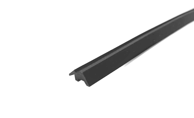 Уплотнительная резина черная, для П-образного профиля т22 и т24, стекло 10 мм т22-24-10  3
