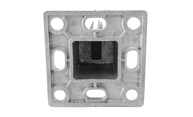 Стеклодержатель напольный 45х50х160 мм, для стекла 10-12 мм, литой, плоский, без сверления, нержавеющая сталь AISI 304, полированная k275-5 9