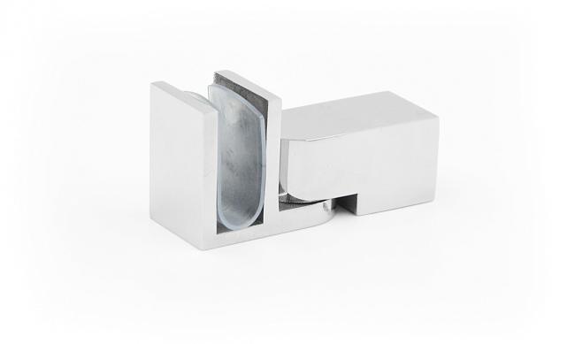 Крепежный элемент регулируемый, глухой для трубы 15х15 мм, полированный t803 PSS 5