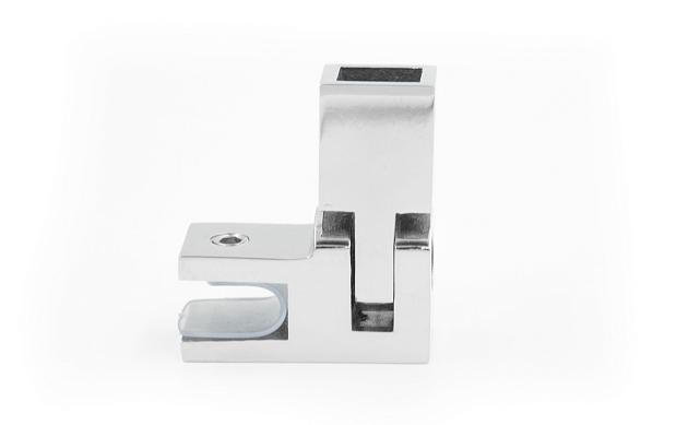 Выносное крепление к стеклу, для трубы 15х15 мм, полированный t806 PSS 4