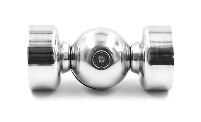 Поворот дер./пласт. поручня Ø50.8х0.8 мм, усиленный, полированная, (AISI 201) k053-6 5