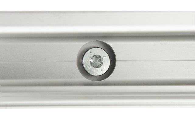 Комплект профиля зажимного для стекла 10мм и 5+5, с отверстиями, АНОД. алюминий 100х60мм, т100-1-10 7