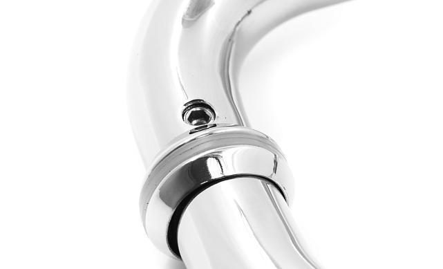 Дверная ручка-скоба 19х450х200 мм, полированная, AISI 304 t626-19 PSS 4