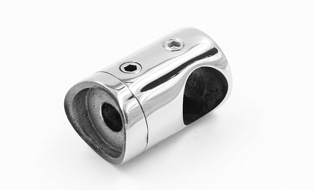 Ригеледержатель на стойку Ø38.1х12.8 мм, полированный, литой (AISI 316) k029-9 3