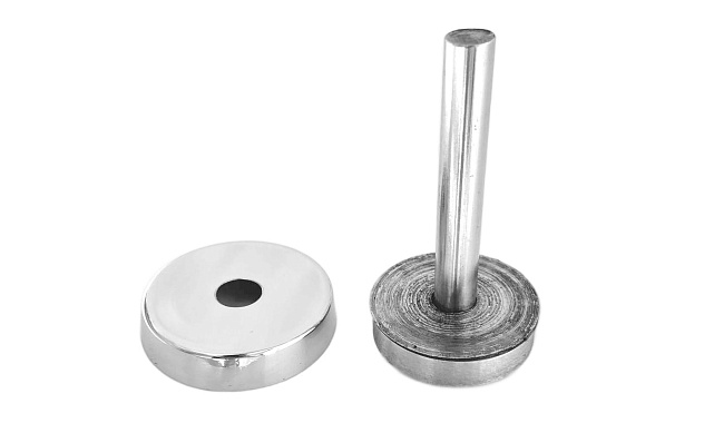 Наконечник палец (солдатик) на стойку Ø42.4х1.5 мм, без ложемента, удлиненный, с декоративной крышкой, полированный (сталь 3/AISI 304) k535-2 4 Наконечник палец (солдатик) на стойку Ø42.4х1.5 мм, без ложемента, удлиненный, с декоративной крышкой, полированный (сталь 3/AISI 304) k535-2 4