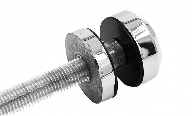 Стеклодержатель Ø50х10х18, шпилька М16х205 мм, для стекла 8-40 мм, AISI (201), с возможностью регулировки выноса до 65 мм, для торцевого крепления стекла, полированный, литой k277-3 8 Стеклодержатель Ø50х10х18, шпилька М16х205 мм, для стекла 8-40 мм, AISI (201), с возможностью регулировки выноса до 65 мм, для торцевого крепления стекла, полированный, литой k277-3 8