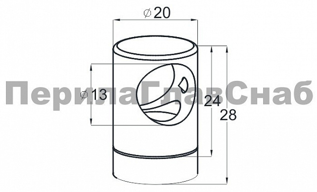 Ригеледержатель на плоскость, для ригеля Ø12.8 мм на плоскость, полированный, литой (AISI 304) k029-3 2