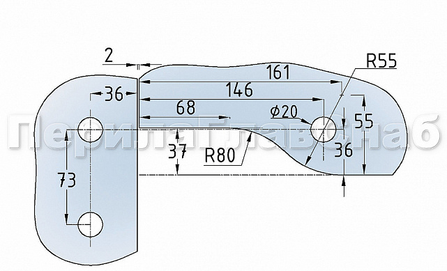 Фитинг угловой соединительный с осью, полированный t140 PSS 4 Фитинг угловой соединительный с осью, полированный t140 PSS 4