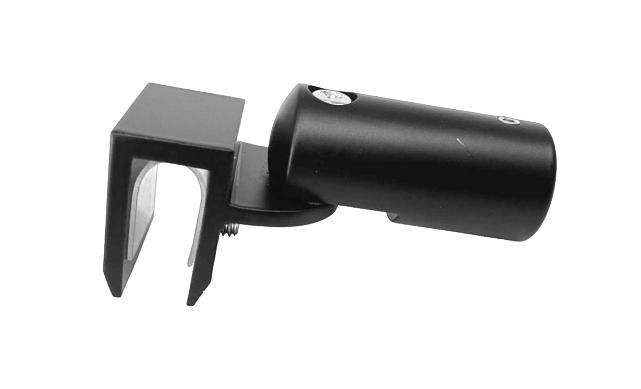 Крепежный элемент глухой шарнирный для трубы 19 мм, черный t911 BL 9